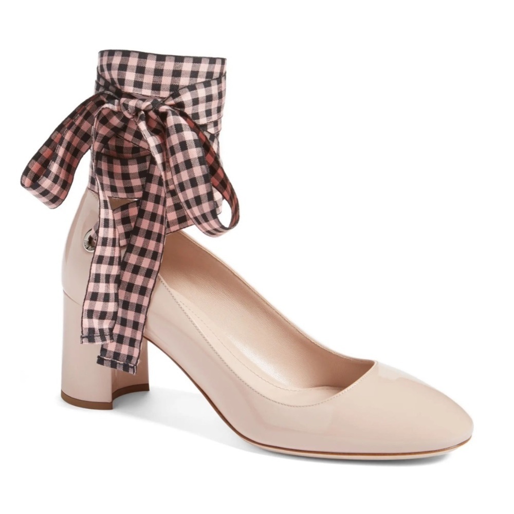 MIU MIU Ribbon Lace Wraparound Pump sz 6